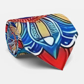 Earthtone Mandala Krawatte (Gerollt)