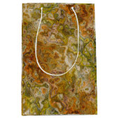 Earthtone Marble Gift Bag Mittlere Geschenktüte (Vorderseite)