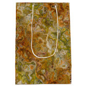 Earthtone Marble Gift Bag Mittlere Geschenktüte (Rückseite)