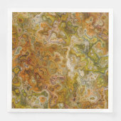 Earthtone Marble Paper Party Napkins Serviette (Vorderseite)
