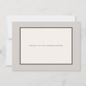 Earthtone Mushroom - Modernes, verzögertes Ereigni Einladung (Rückseite)