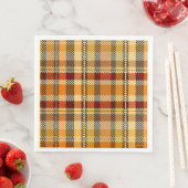 Earthtone Plaid Paper Party Napkins Serviette (Beispiel)