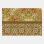 Earthtone Sampler Gift Wrap Paper - 3 Designs Geschenkpapier Set (Vorderseite)