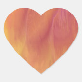 Earthtone Skies Heart Stickers (Vorderseite)