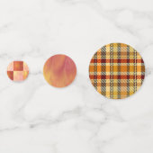 Earthtone Skies Tiles & Plaid Confetti Konfetti (Vorderseiten)