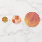 Earthtone Skies Tiles & Plaid Confetti Konfetti (Rückseiten)