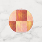 Earthtone Skies Tiles & Plaid Confetti Konfetti (Klein Vorderseite)