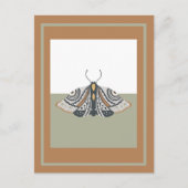 Earthtones Boho Butterfly Colorblock Postkarte (Vorderseite)