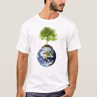 EarthTree mit Rückseite E.O. Wilson Quote an T-Shirt