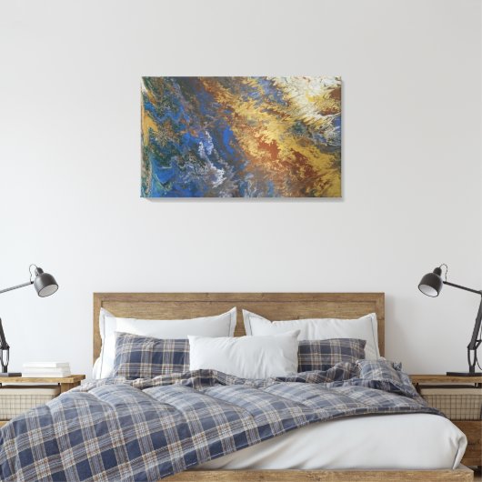 Earthward Canvas Print Leinwanddruck (Insitu (Schlafzimmer))