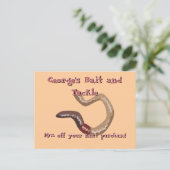 Earthworm Postcard Postkarte (Stehend Vorderseite)