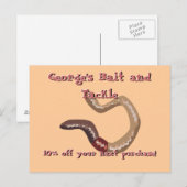 Earthworm Postcard Postkarte (Vorne/Hinten)