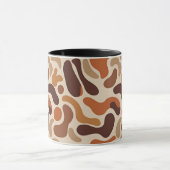 Earthy Abstract Coffee Mug – Organic Shapes  Tasse (Zentrum)