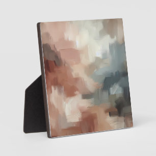Earthy Abstrakt Brushstroke Art Fotoplatte