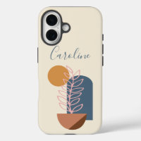Earthy Abstrakt Geometric Botanical Personalisiert