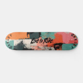 Earthy Abstrakt - Live to Ride Brushstroke Design Skateboard (Horizontal)
