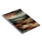 Earthy Abstrakt Watercolor Art Notebook Notizblock (Rechte Seite)