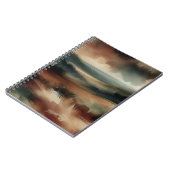 Earthy Abstrakt Watercolor Art Notebook Notizblock (Linke Seite)