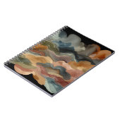 Earthy Abstrakt Watercolor Notebook Notizblock (Linke Seite)