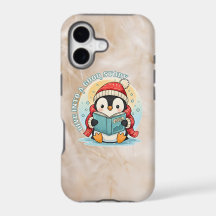 Earthy Aesthetic Penguin Reader iPhone 17 Tough Ca