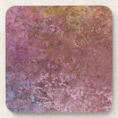 Earthy Alcohol Ink Abstrakt Getränkeuntersetzer (Vorderseite)