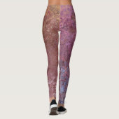 Earthy Alcohol Ink Abstrakt Leggings (Rückseite)