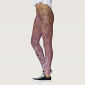 Earthy Alcohol Ink Abstrakt Leggings (Links)