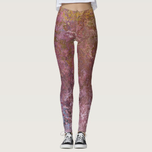 Earthy Alcohol Ink Abstrakt Leggings