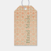 Earthy Arabesque | Terracotta & Sage Personalised Geschenkanhänger (Vorderseite)