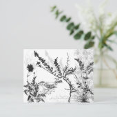 Earthy B/W Postcard Postkarte (Stehend Vorderseite)
