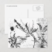 Earthy B/W Postcard Postkarte (Vorne/Hinten)