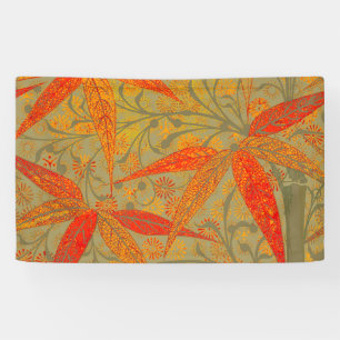Earthy Bamboo Art Print Orange Banner