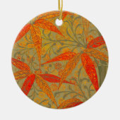 Earthy Bamboo Art Print Orange Keramikornament (Vorne)