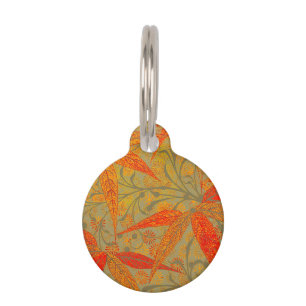 Earthy Bamboo Art Vintag Print Orange Haustiermarke