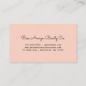 Earthy Beige Tone Vielen Dank für Ihre Unterstützu Visitenkarte (Rückseite)