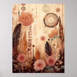 Earthy Blossom Symphony Poster