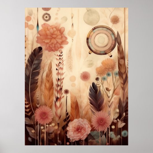 Earthy Blossom Symphony Poster (Vorne)