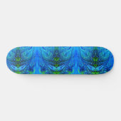 Earthy Blue Green Abstrakt Skateboard (Horizontal)