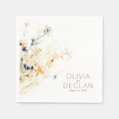 Earthy Blume Fall Event Elegant Serviette (Vorderseite)