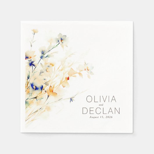 Earthy Blume Fall Event Elegant Serviette (Vorderseite)