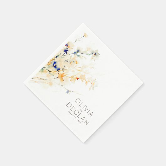 Earthy Blume Fall Event Elegant Serviette (Ecke)