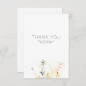 Earthy Blume Minimalistisch Small Danke (Vorne/Hinten)