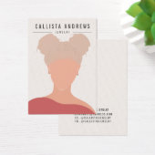 Earthy Bohemisch Blonde Girl Earring Display Card (Schreibtisch)