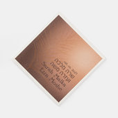 Earthy Bohemisch Bronze Jewish Chuppah Hebrew Serviette (Ecke)