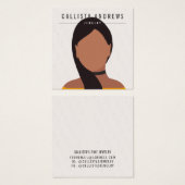 Earthy Bohemisch Long Brown Girl Earring Display (Vorne & Hinten)