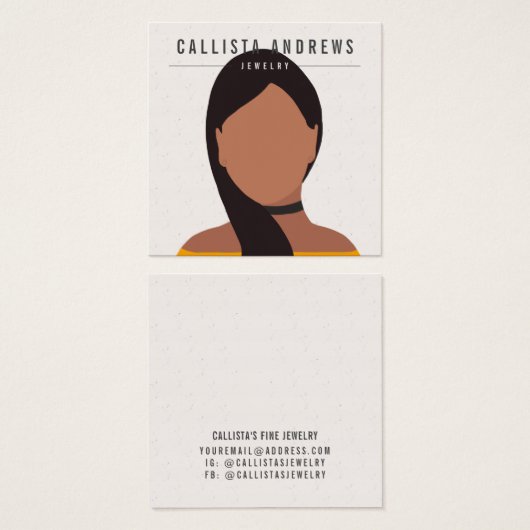 Earthy Bohemisch Long Brown Girl Earring Display (Vorne & Hinten)