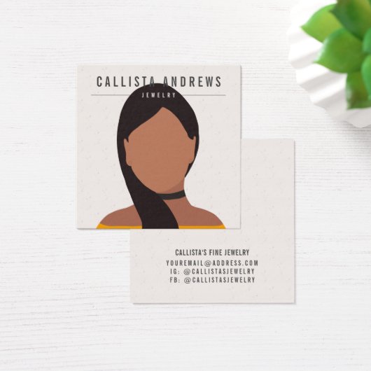 Earthy Bohemisch Long Brown Girl Earring Display (Schreibtisch)