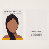 Earthy Bohemisch Long Brown Girl Earring Display (Vorne & Hinten)