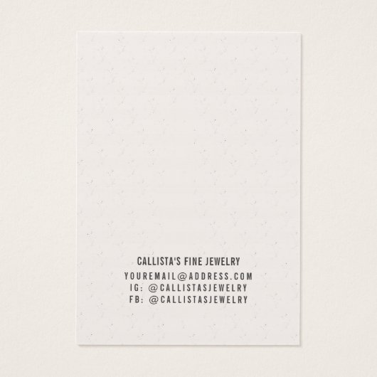 Earthy Bohemisch Long Brown Girl Earring Display (Rückseite)