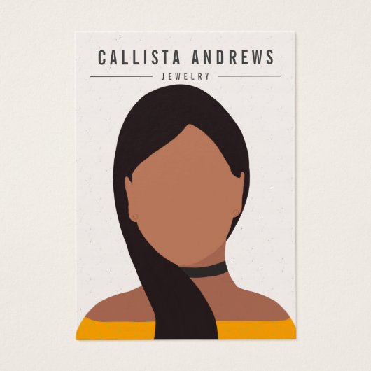 Earthy Bohemisch Long Brown Girl Earring Display (Vorderseite)